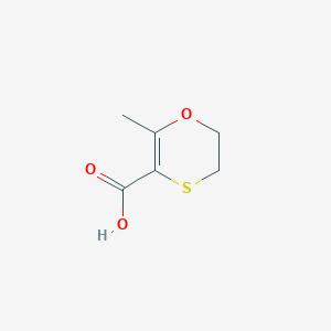 molecular formula C6H8O3S B1296523 2-Methyl-5,6-dihydro-1,4-oxathiine-3-carboxylic acid CAS No. 6577-69-1