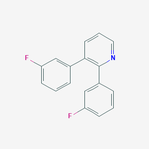 molecular formula C17H11F2N B12965254 2,3-Bis(3-fluorophenyl)pyridine 