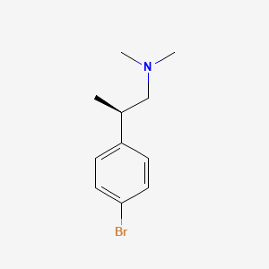 molecular formula C11H16BrN B12965280 (2R)-2-(4-bromophenyl)-N,N-dimethylpropan-1-amine 