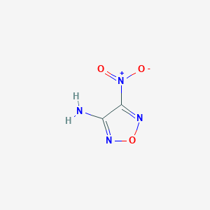 molecular formula C2H2N4O3 B1296532 4-Nitro-1,2,5-oxadiazol-3-amine CAS No. 66328-69-6
