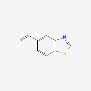 molecular formula C9H7NS B12965341 5-Vinylbenzo[d]thiazole 