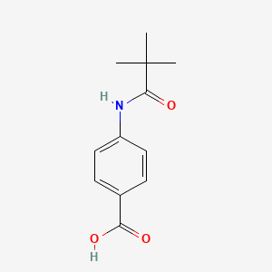 molecular formula C12H15NO3 B1296536 4-[(2,2-Dimethylpropanoyl)amino]benzoic acid CAS No. 56619-97-7