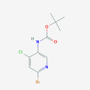 molecular formula C10H12BrClN2O2 B12965381 tert-Butyl (6-bromo-4-chloropyridin-3-yl)carbamate 