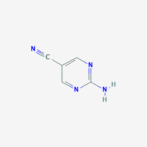 molecular formula C5H4N4 B129654 2-Aminopyrimidine-5-carbonitrile CAS No. 1753-48-6