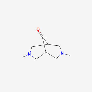 molecular formula C9H16N2O B1296540 3,7-Dimethyl-3,7-diazabicyclo[3.3.1]nonan-9-one CAS No. 14789-54-9