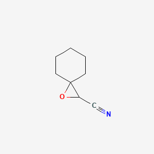 molecular formula C8H11NO B1296545 1-氧代螺[2.5]辛烷-2-碳腈 CAS No. 36929-66-5