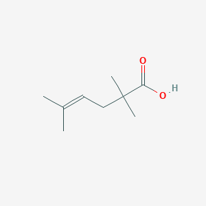 molecular formula C9H16O2 B1296548 2,2,5-Trimethyl-4-hexenoic acid 