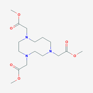 molecular formula C16H29N3O6 B12965550 Trimethyl 2,2',2''-(1,4,7-triazecane-1,4,7-triyl)triacetate 
