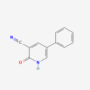 molecular formula C12H8N2O B1296557 2-Hydroxy-5-phenylnicotinonitrile CAS No. 35982-93-5