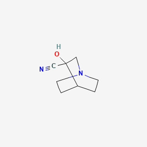 molecular formula C8H12N2O B1296559 3-Hydroxyquinuclidine-3-carbonitrile CAS No. 6238-30-8