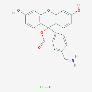 molecular formula C21H16ClNO5 B129657 5-(Aminomethyl)-3',6'-dihydroxy-3H-spiro[isobenzofuran-1,9'-xanthen]-3-one hydrochloride CAS No. 141749-41-9