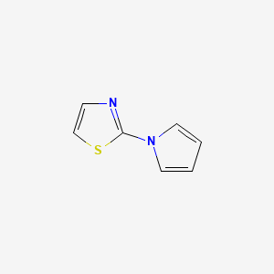 molecular formula C7H6N2S B1296570 2-(1H-pyrrol-1-yl)-1,3-thiazole CAS No. 50966-77-3