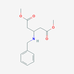molecular formula C14H19NO4 B129658 Dimethyl 3-(benzylamino)pentanedioate CAS No. 109270-76-0