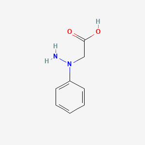 molecular formula C8H10N2O2 B1296582 2-(1-Phenylhydrazinyl)acetic acid CAS No. 4408-70-2
