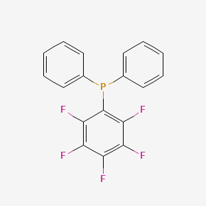 molecular formula C18H10F5P B1296587 (五氟苯基)二苯基膦 CAS No. 5525-95-1