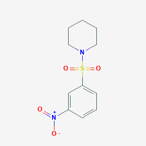 molecular formula C11H14N2O4S B1296588 1-(3-Nitrophenylsulfonyl)piperidine CAS No. 91619-31-7