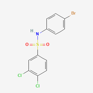 molecular formula C12H8BrCl2NO2S B1296589 N-(4-bromophenyl)-3,4-dichlorobenzenesulfonamide CAS No. 1902-15-4