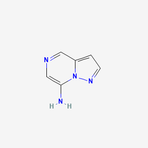 molecular formula C6H6N4 B12965907 Pyrazolo[1,5-a]pyrazin-7-amine 