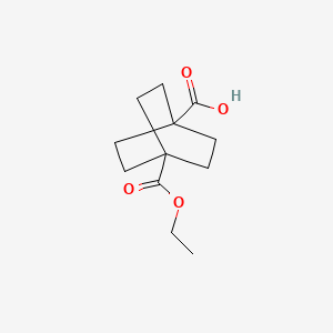 molecular formula C12H18O4 B1296592 4-(Ethoxycarbonyl)bicyclo[2.2.2]octane-1-carboxylic acid CAS No. 834-50-4