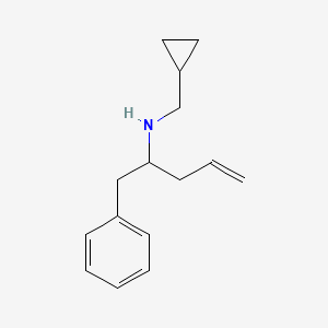 molecular formula C15H21N B1296598 N-(cyclopropylmethyl)-1-phenylpent-4-en-2-amine CAS No. 35531-77-2