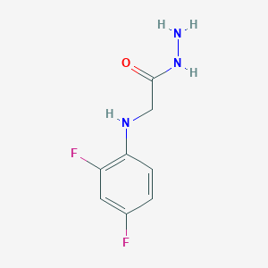 molecular formula C8H9F2N3O B1296601 2-(2,4-Difluoroanilino)acetohydrazide CAS No. 2351-00-0