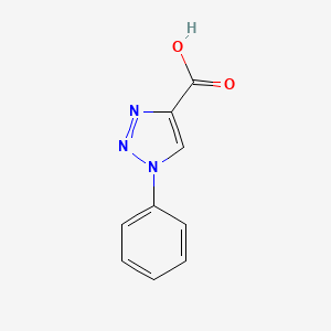 molecular formula C9H7N3O2 B1296606 1-Phenyl-1H-1,2,3-triazole-4-carboxylic acid CAS No. 4600-04-8