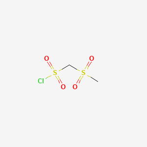 molecular formula C2H5ClO4S2 B1296614 (methylsulfonyl)methanesulfonyl chloride CAS No. 22317-89-1