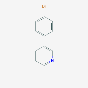 molecular formula C12H10BrN B12966275 5-(4-Bromophenyl)-2-methylpyridine 