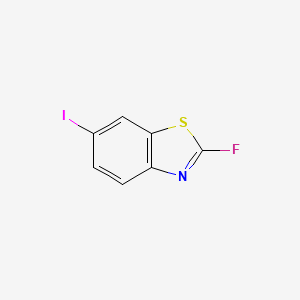 molecular formula C7H3FINS B12966312 2-Fluoro-6-iodobenzo[d]thiazole 