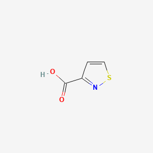 molecular formula C4H3NO2S B1296636 Isothiazole-3-carboxylic acid CAS No. 4576-90-3