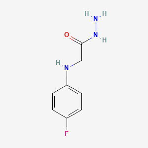molecular formula C8H10FN3O B1296651 2-[(4-Fluorophenyl)amino]acetohydrazide CAS No. 710-31-6
