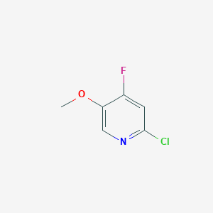 molecular formula C6H5ClFNO B12966517 2-Chloro-4-fluoro-5-methoxypyridine 