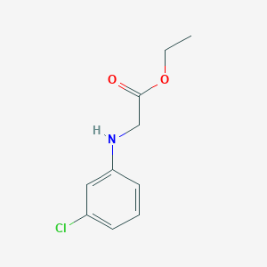 molecular formula C10H12ClNO2 B1296653 (3-Chloro-phenylamino)-acetic acid ethyl ester CAS No. 2573-31-1