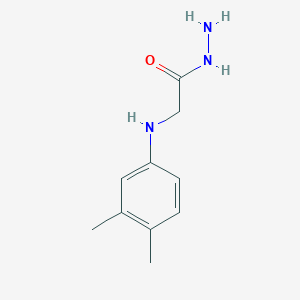 molecular formula C10H15N3O B1296654 2-[(3,4-Dimethylphenyl)amino]acetohydrazide CAS No. 2370-49-2