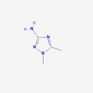 molecular formula C4H8N4 B1296670 1,5-二甲基-1H-1,2,4-三唑-3-胺 CAS No. 34776-19-7