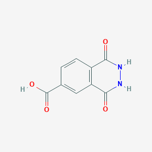 molecular formula C9H6N2O4 B1296674 1,4-Dioxo-1,2,3,4-tetrahydrophthalazine-6-carboxylic acid CAS No. 42972-13-4