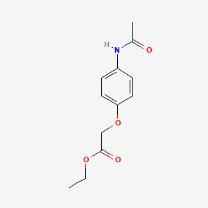 molecular formula C12H15NO4 B1296675 乙酸[4-(乙酰氨基)苯氧基]酯 CAS No. 67202-81-7