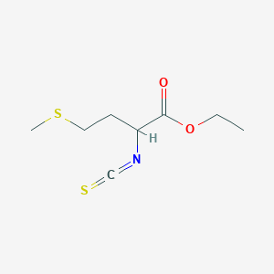 molecular formula C8H13NO2S2 B1296681 Ethyl 2-isothiocyanato-4-(methylthio)butanoate CAS No. 58511-07-2