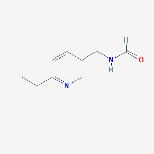molecular formula C10H14N2O B12966829 n-((6-Isopropylpyridin-3-yl)methyl)formamide 