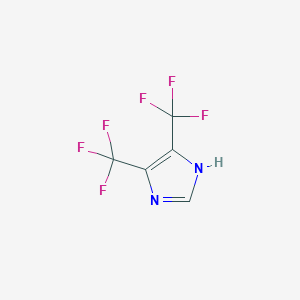 B1296684 4,5-bis(trifluoromethyl)-1H-imidazole CAS No. 651-34-3