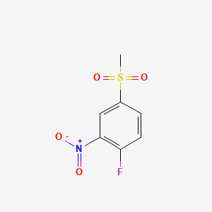 molecular formula C7H6FNO4S B1296692 1-Fluoro-4-(methylsulfonyl)-2-nitrobenzene CAS No. 453-72-5
