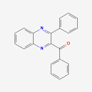 molecular formula C21H14N2O B1296697 Phenyl-(3-phenylquinoxalin-2-yl)methanone CAS No. 5784-78-1