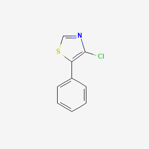 molecular formula C9H6ClNS B12967064 4-Chloro-5-phenylthiazole 