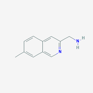 molecular formula C11H12N2 B12967089 (7-Methylisoquinolin-3-yl)methanamine 