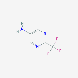 molecular formula C5H4F3N3 B129671 2-(三氟甲基)嘧啶-5-胺 CAS No. 73418-87-8