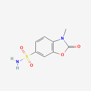 molecular formula C8H8N2O4S B1296710 3-Methyl-2-oxo-2,3-dihydro-1,3-benzoxazole-6-sulfonamide CAS No. 62522-62-7