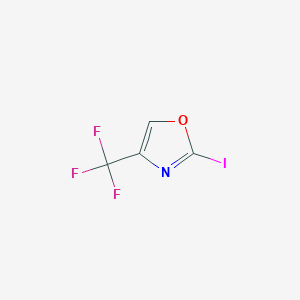 molecular formula C4HF3INO B12967110 2-Iodo-4-(trifluoromethyl)oxazole 