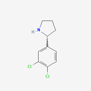 molecular formula C10H11Cl2N B12967116 (R)-2-(3,4-Dichlorophenyl)pyrrolidine 