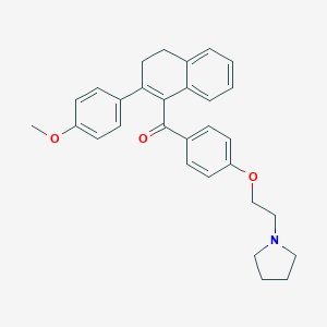 molecular formula C30H31NO3 B129672 Trioxifene CAS No. 63619-84-1