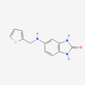 molecular formula C12H11N3OS B1296723 5-[(Thiophen-2-ylmethyl)-amino]-1,3-dihydro-benzoimidazol-2-one CAS No. 384858-25-7